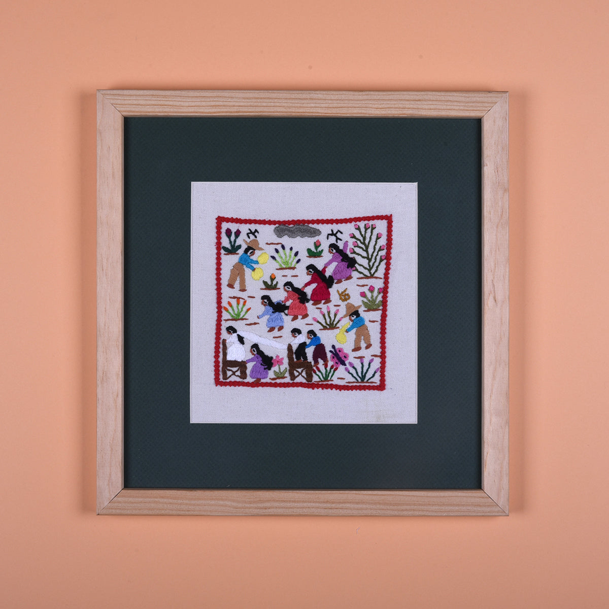 Escena bordada chica