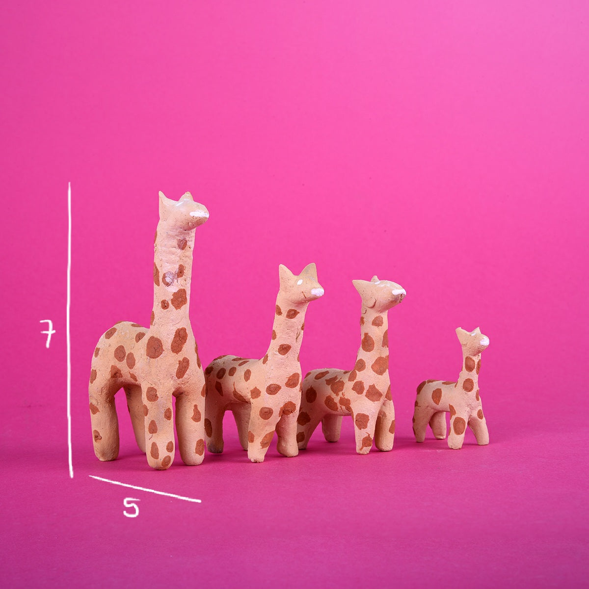 Familia mini jirafas