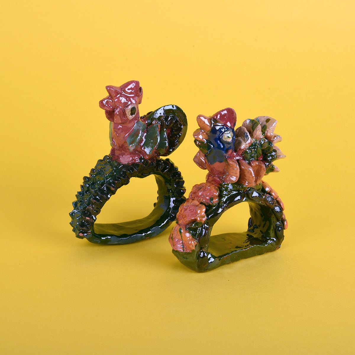 Porta servilletas vidriado