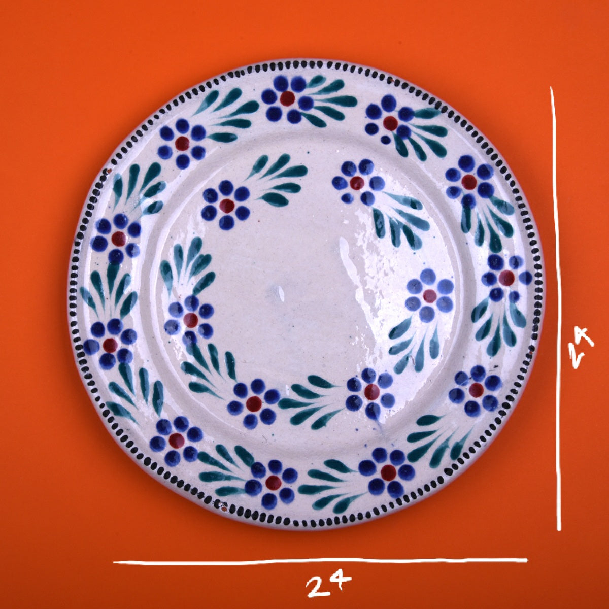 Plato flores grande