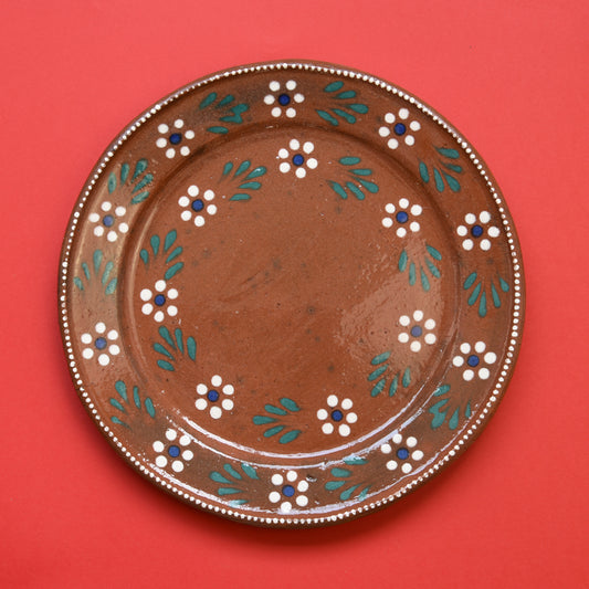 Plato flores grande